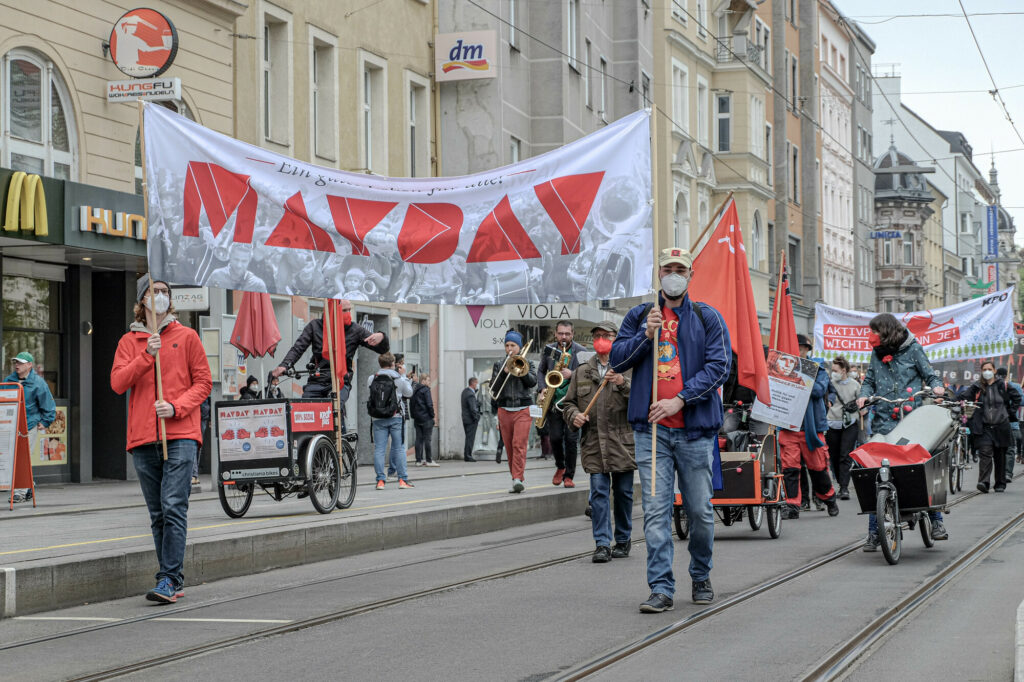 Alternativer 1. Mai - Mayday Linz 2021 (Foto Scheinost)