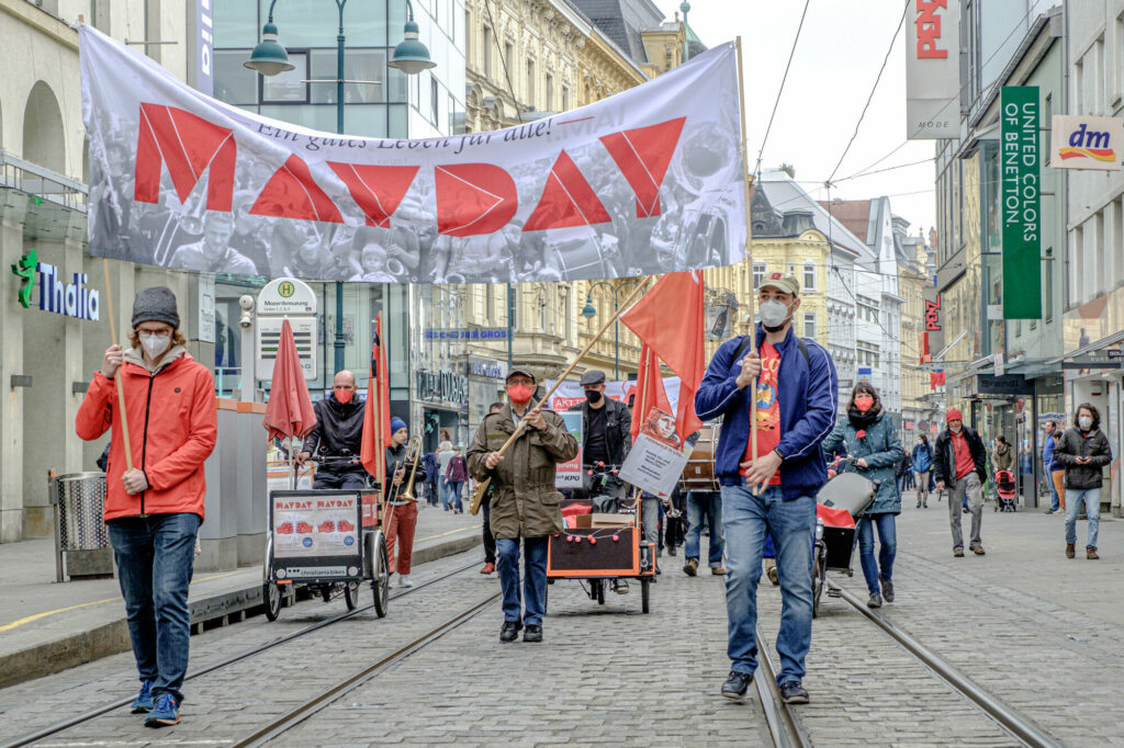 Alternativer 1. Mai - Mayday Linz 2021 (Foto Scheinost)