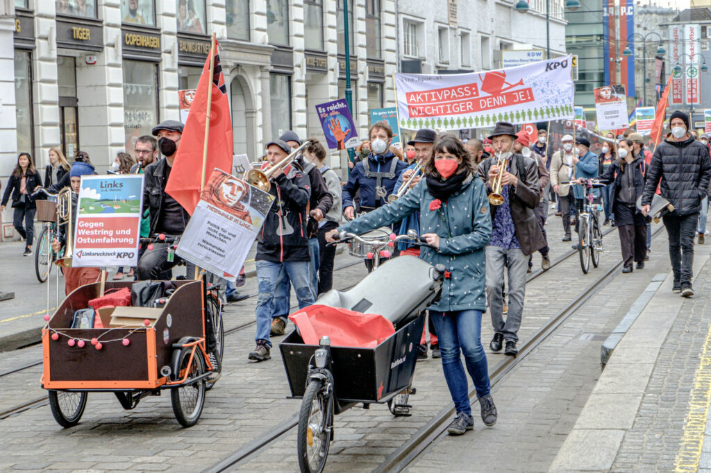 Alternativer 1. Mai - Mayday Linz 2021 (Foto Scheinost)