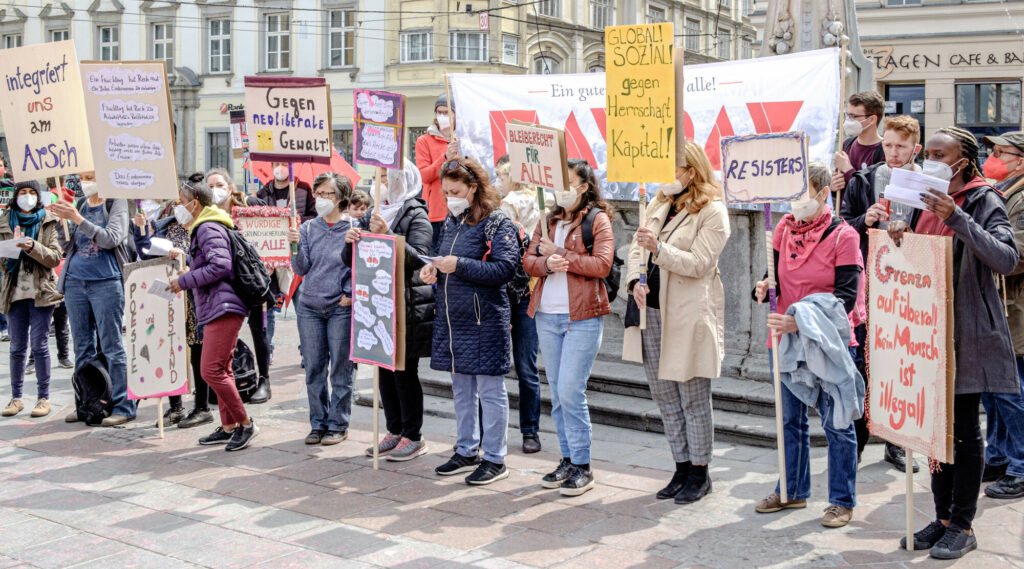 Alternativer 1. Mai - Mayday Linz 2021 (Foto Scheinost)