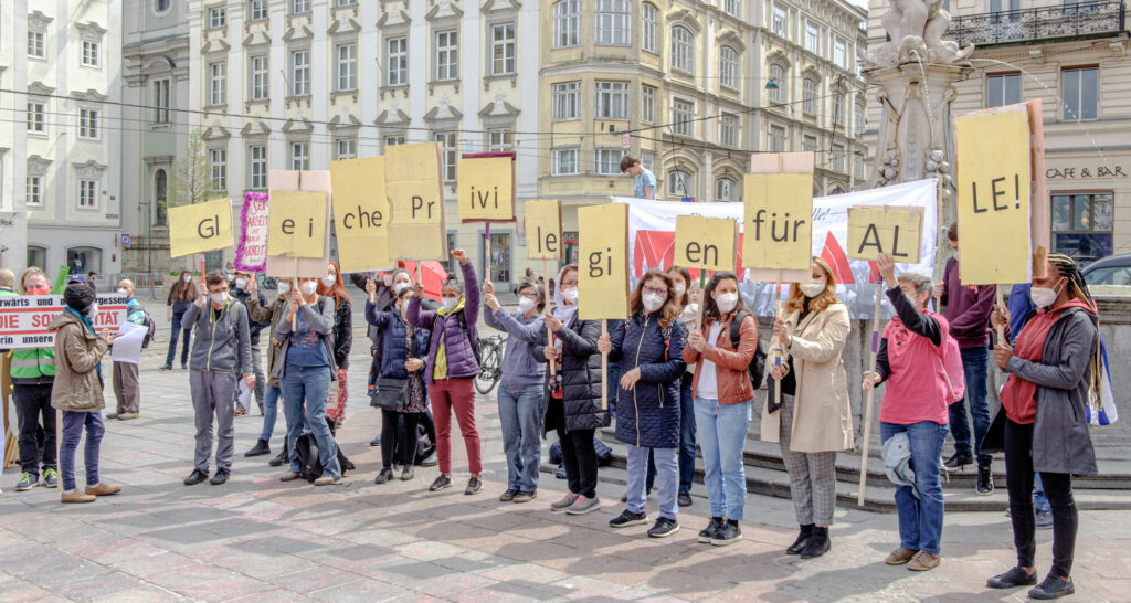 Alternativer 1. Mai - Mayday Linz 2021 (Foto Scheinost)