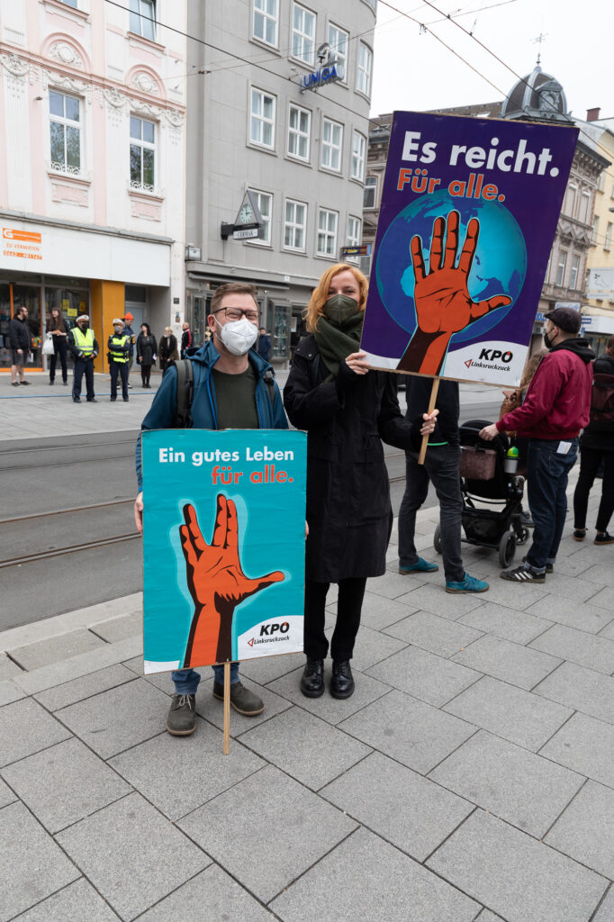 Alternativer 1. Mai - Mayday Linz 2021 (Foto Spiegl)