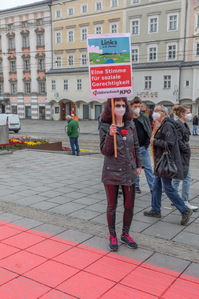 Alternativer 1. Mai - Mayday Linz 2021 (Foto Spiegl)