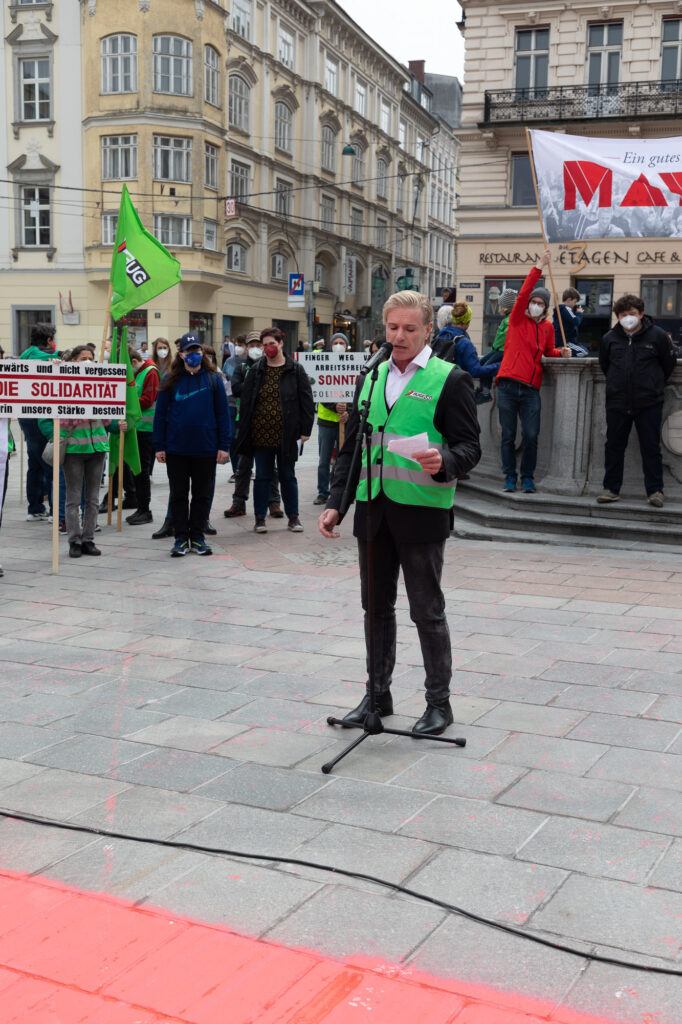 Alternativer 1. Mai - Mayday Linz 2021 (Foto Spiegl)