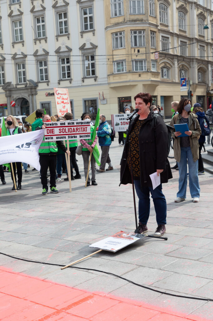 Alternativer 1. Mai - Mayday Linz 2021 (Foto Spiegl)