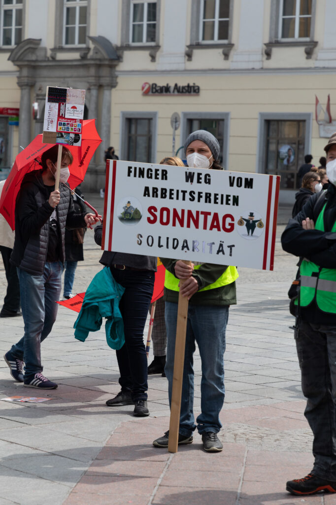 Alternativer 1. Mai - Mayday Linz 2021 (Foto Spiegl)