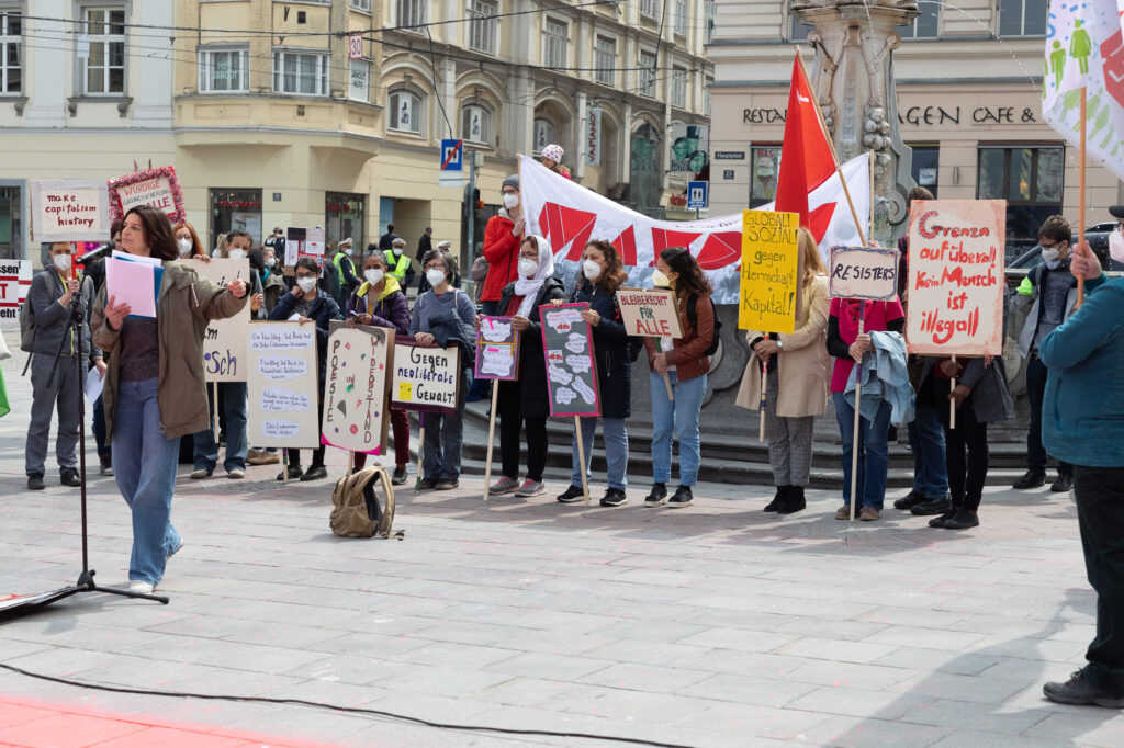 Alternativer 1. Mai - Mayday Linz 2021 (Foto Spiegl)